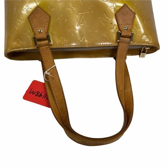 💚OFFERS?✅ Authentic Louis Vuitton Shoulder Bag Houston Yellows Vernis 031198M - Picture 13 of 13